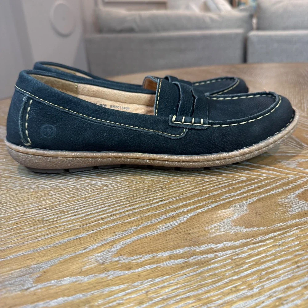 Born Nerina‎ Leather Suede Penny Loafers Women's Size 9 (39-40)